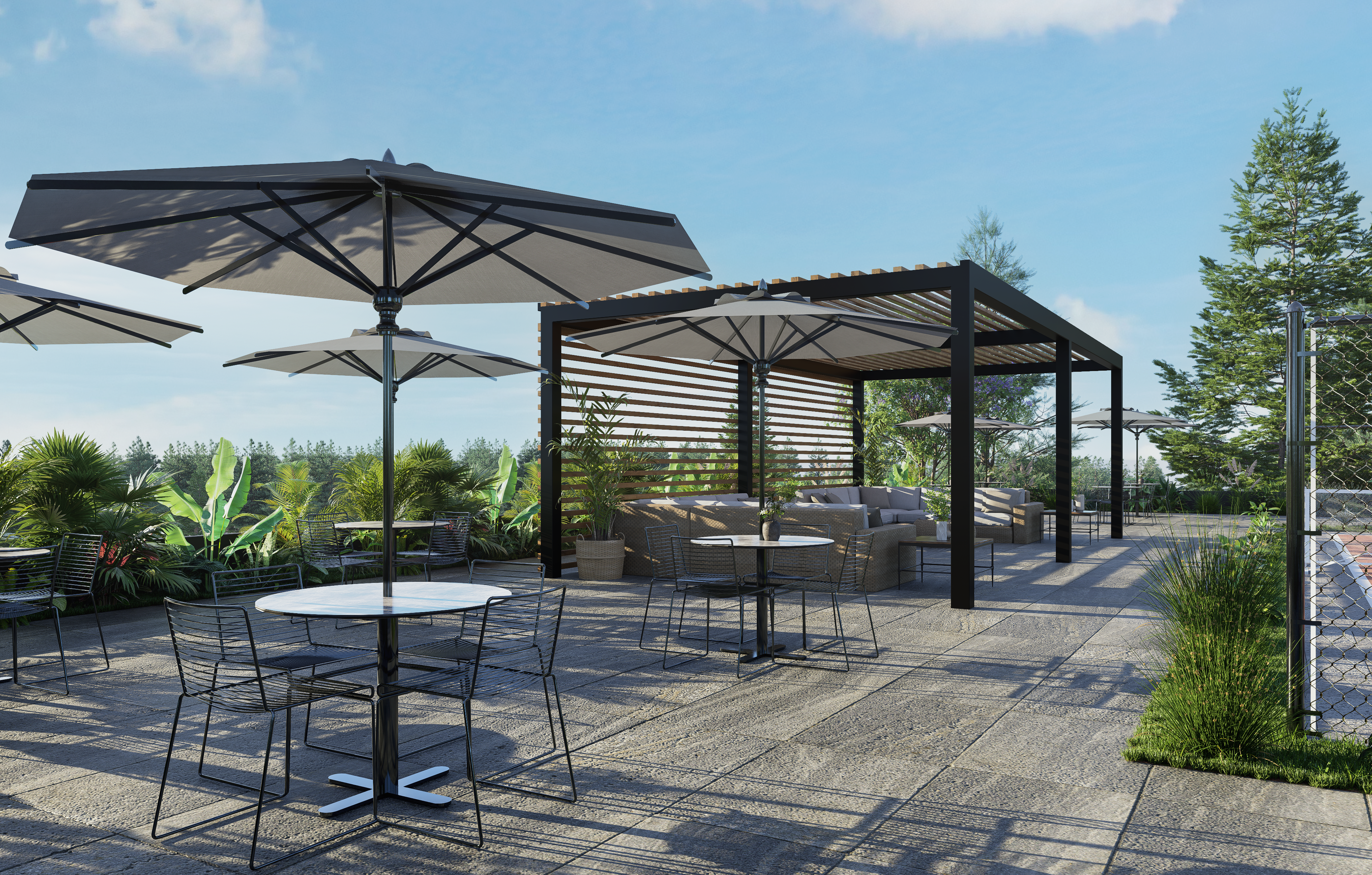 Boxhaus community spaces and shared amenities